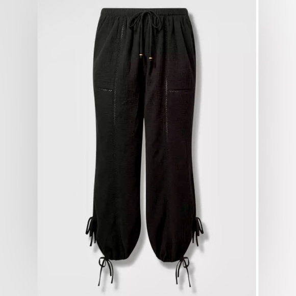 Torrid Black Pull On High Rise Joggers - Size 1X - Like New! - Picture 7 of 13